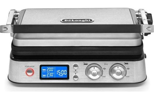 Delonghi CGH 1030D 6 Dilim Döküm Çıkartılabilir Plaka Çift Taraflı İnox Izgaralı Tost Makinesi