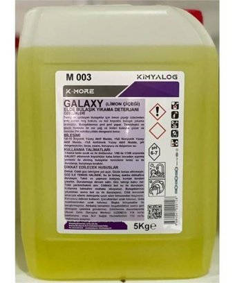 Kimyalog K-More Galaxy Limon Çiçeği Kokulu Sıvı El Bulaşık Deterjanı 5 kg