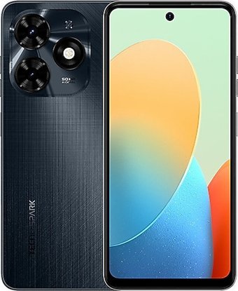 Tecno Spark 20C 128 GB Hafıza 8 GB Ram 6.6 inç 50 MP Çift Hatlı IPS LCD Ekran Android Akıllı Cep Telefonu Siyah