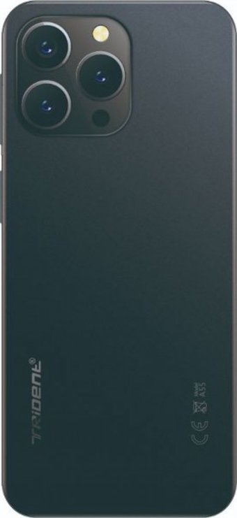 Trident A55 128 GB Hafıza 6 GB Ram 6.52 inç 48 MP Çift Hatlı IPS LCD Ekran Android Akıllı Cep Telefonu Siyah