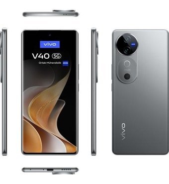 Vivo V40 256 GB Hafıza 12 GB Ram 6.78 inç 50 MP Çift Hatlı AMOLED Ekran Android Akıllı Cep Telefonu Gümüş