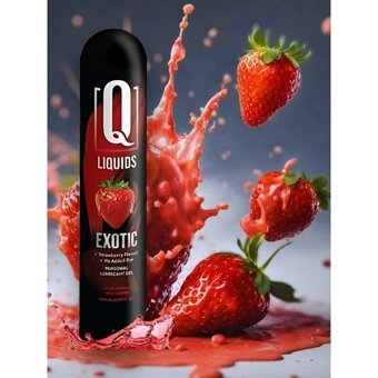 Q Liquids Yenilebilen Su Bazlı Çilek Kayganlaştırıcı Jel 125 ml