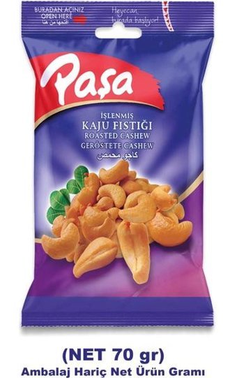 Paşa Kuruyemiş İşlenmiş Kaju 6x70 gr