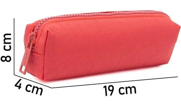 Nemo Bags Yavruağzı Düz Kumaş Tek Gözlü Silindir Cüzdan Kalemlik