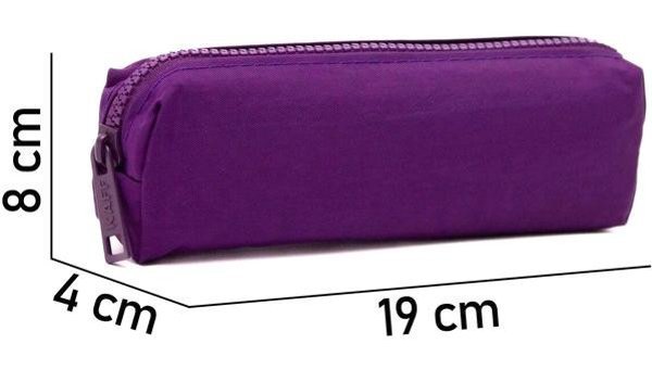 Nemo Bags Mor Düz Kumaş Tek Gözlü Silindir Cüzdan Kalemlik