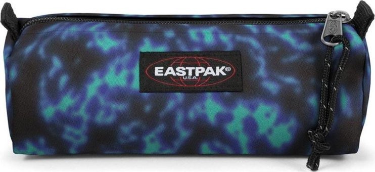 Eastpak Ek0003723O31 Mavi Desenli Polyester Tek Gözlü Batik Silindir Cüzdan Kalemlik