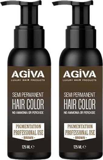 Agiva Kahverengi Krem Saç Boyası 2x125 ml
