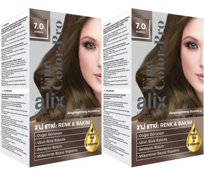 Alix Fine Color Pro Kumral 7.0 Krem Saç Boyası 2x50 ml