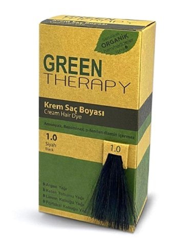 Green Therapy Siyah 1.0 Organik/ Amonyaksız/ Krem Saç Boyası