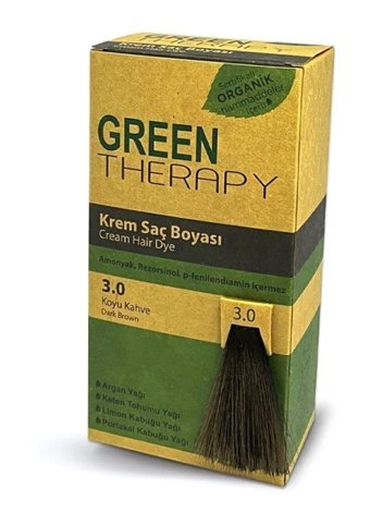 Green Therapy Koyu Kahve 3.0 Organik/ Amonyaksız/ Krem Saç Boyası