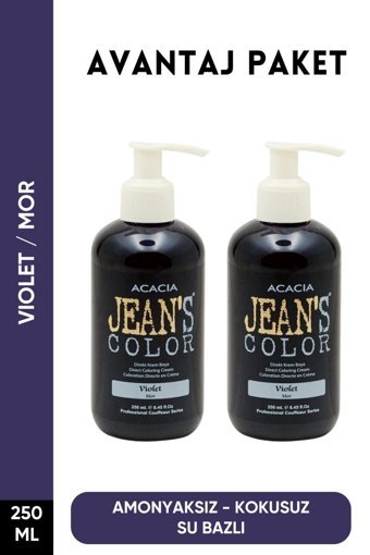 Acacia Jeans Color Mor Krem Saç Boyası 2x250 ml