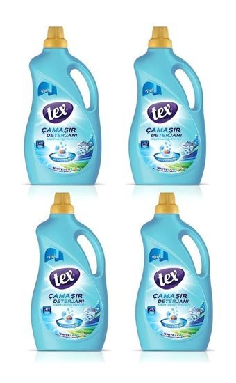 Tex Beyazlar ve Renkliler İçin 66 Yıkama Sıvı Deterjan 4x2.5 lt