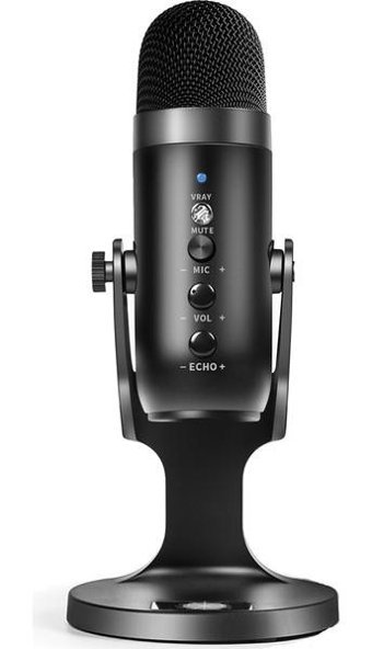 Zore M1 3.5 mm Type C Yayıncı Gri Masaüstü Mikrofonu
