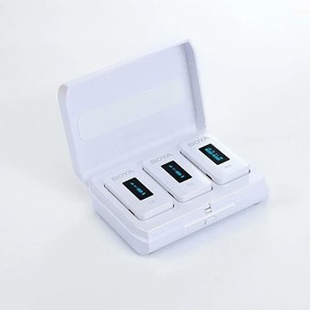 Boya BY-XM6-K2W 3.5 mm Kablosuz Profesyonel Beyaz Yaka Mikrofonu