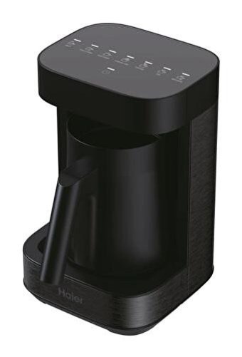 Haier Hmb5A 011 Tek Hazneli Otomatik 4 Kişilik Akıllı Siyah Türk Kahvesi Makinesi