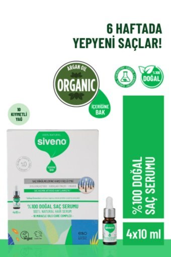 Siveno Dökülme Karşıtı-Onarıcı Unisex Saç Serumu 4x10 ml