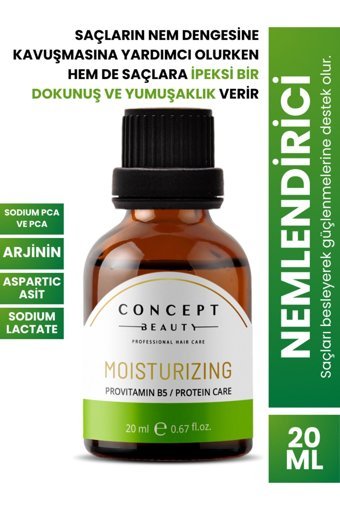 Concept Beauty Moisturizing Besleyici-Nemlendirici Unisex Saç Serumu 20 ml