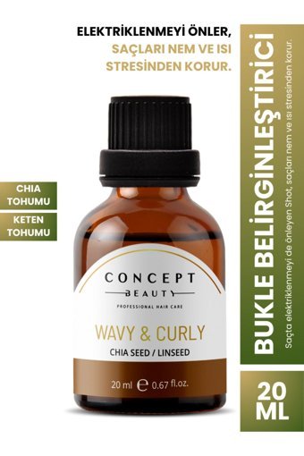 Concept Beauty Elektriklenme Karşıtı Unisex Saç Serumu 20 ml