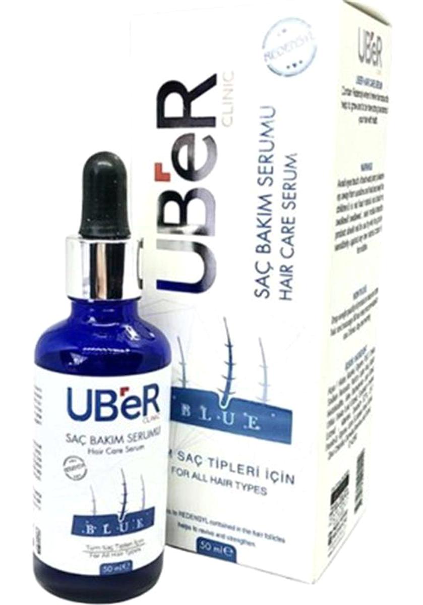 Uber Dökülme Karşıtı Mavi Su Unisex Saç Serumu 50 ml