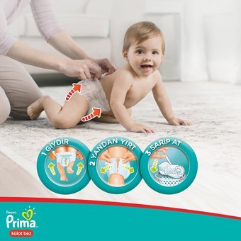 Prima Ekonomik Paket 3 Numara Külot Bebek Bezi 256 Adet