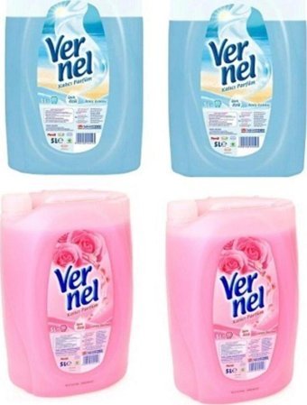 Vernel Kalıcı Parfüm Deniz Esintisi-Gül 200 YıkamaYumuşatıcı 4x5 lt