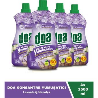 Doa Konsantre Lavanta 240 Yıkama Yumuşatıcı 4x1.5 lt