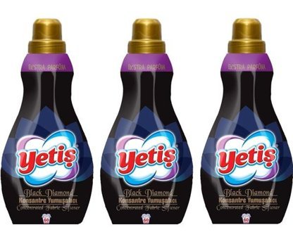 Yetiş Black Diamond Konsantre Lilyum 180 Yıkama Yumuşatıcı 3x1.44 lt