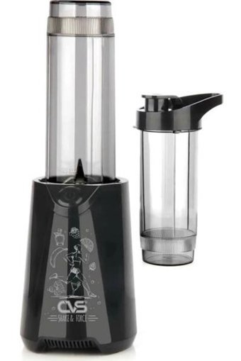 Cvs DN 4515 570 ml Cam Hazneli Buz Kırıcılı İkili Mini Smoothie Blender Siyah