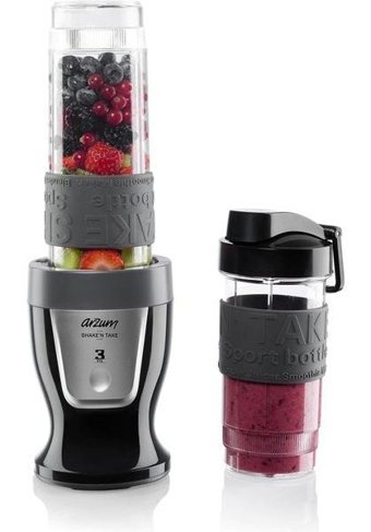 Arzum AR1032 1000 ml Cam Hazneli Buz Kırıcılı Turbolu İkili Büyük El Blender Siyah