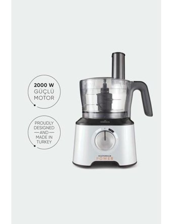 Karaca Mastermaid Power Multifunctional 1000 ml Cam Hazneli Buz Kırıcılı Turbolu 4 Bıçaklı Tekli Büyük Blender Seti Beyaz