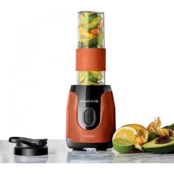 Karaca Blendfit Go 600 ml Plastik Hazneli Buz Kırıcılı 4 Bıçaklı Kişisel Tekli Mini Smoothie Blender Turuncu