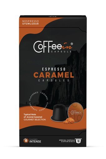 Coffeein Caramel 10'lu Espresso Kapsül Kahve