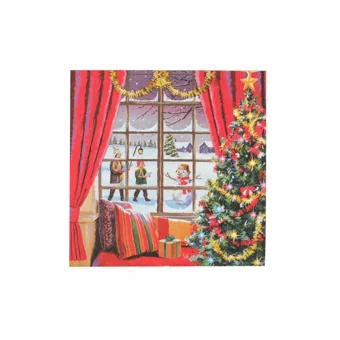 Karaca Home New Year Window Desenli Kağıt Peçete 20'li