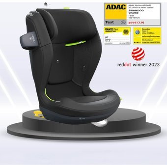 Swandoo Charlie Isofixli Dönen 15-50 kg Adac Sertifikalı Oto Koltuğu Siyah