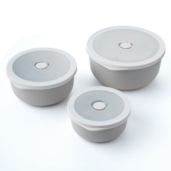 Emsan Soft Yuvarlak Plastik Saklama Kabı 3'lü