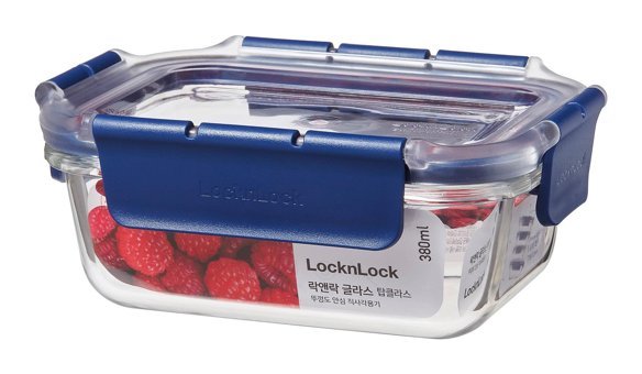Lockn Lock Top Class Dikdörtgen Cam Saklama Kabı 380 ml