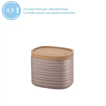 Guzzini Tierra Dikdörtgen Plastik Saklama Kabı 500 ml Lila