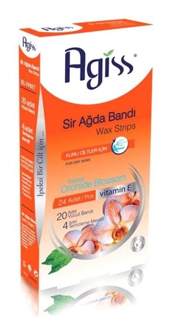 Agiss Kuru Ciltler 24 Adet Kadın Tüm Vücut Ağda Bandı