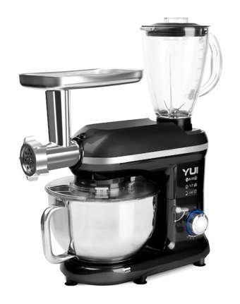 Yui M-120 Multi Fonksiyonel 1300 W Hamur Yoğurmalı Turbo Fonksiyonlu Siyah Standlı Mikser