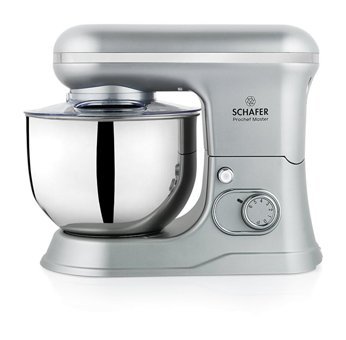 Schafer Prochef Master 1500 W Hamur Yoğurmalı Turbo Fonksiyonlu Gümüş Standlı Mikser