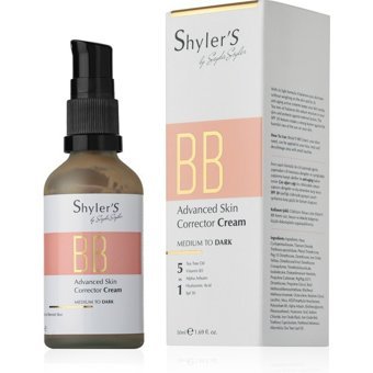 Shyler's Tüm Ciltler İçin Sivilce Yapmayan BB Krem Koyu Ton