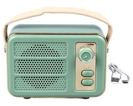 Cryfokt Retro 3 W Radyolu Yeşil Bluetooth Hoparlör