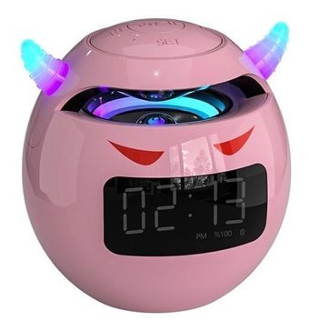 Airenk G9 3 W Işıklı Pembe Bluetooth Hoparlör