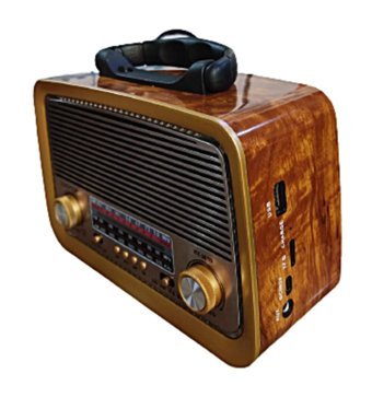 Gaman RT-301 5 W Radyolu Işıklı Kahverengi Bluetooth Hoparlör