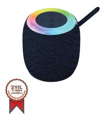 Torima D10 5 W Radyolu Işıklı Lacivert Bluetooth Hoparlör