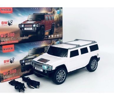 Wester WS-590 Hummer Oto Tasarımlı Radyolu Siyah Bluetooth Hoparlör