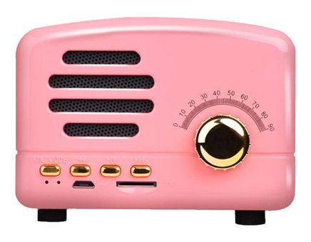 Yunseity Retro 3 W Pembe Bluetooth Hoparlör
