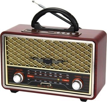 L'eDoren Nostaljik 3 W Radyolu Kahverengi Bluetooth Hoparlör