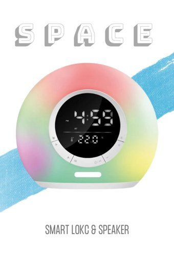 Owwotech Mini Radyolu Işıklı Beyaz Bluetooth Hoparlör