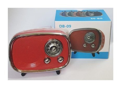 Tastech DB-09 Radyolu Kırmızı Bluetooth Hoparlör